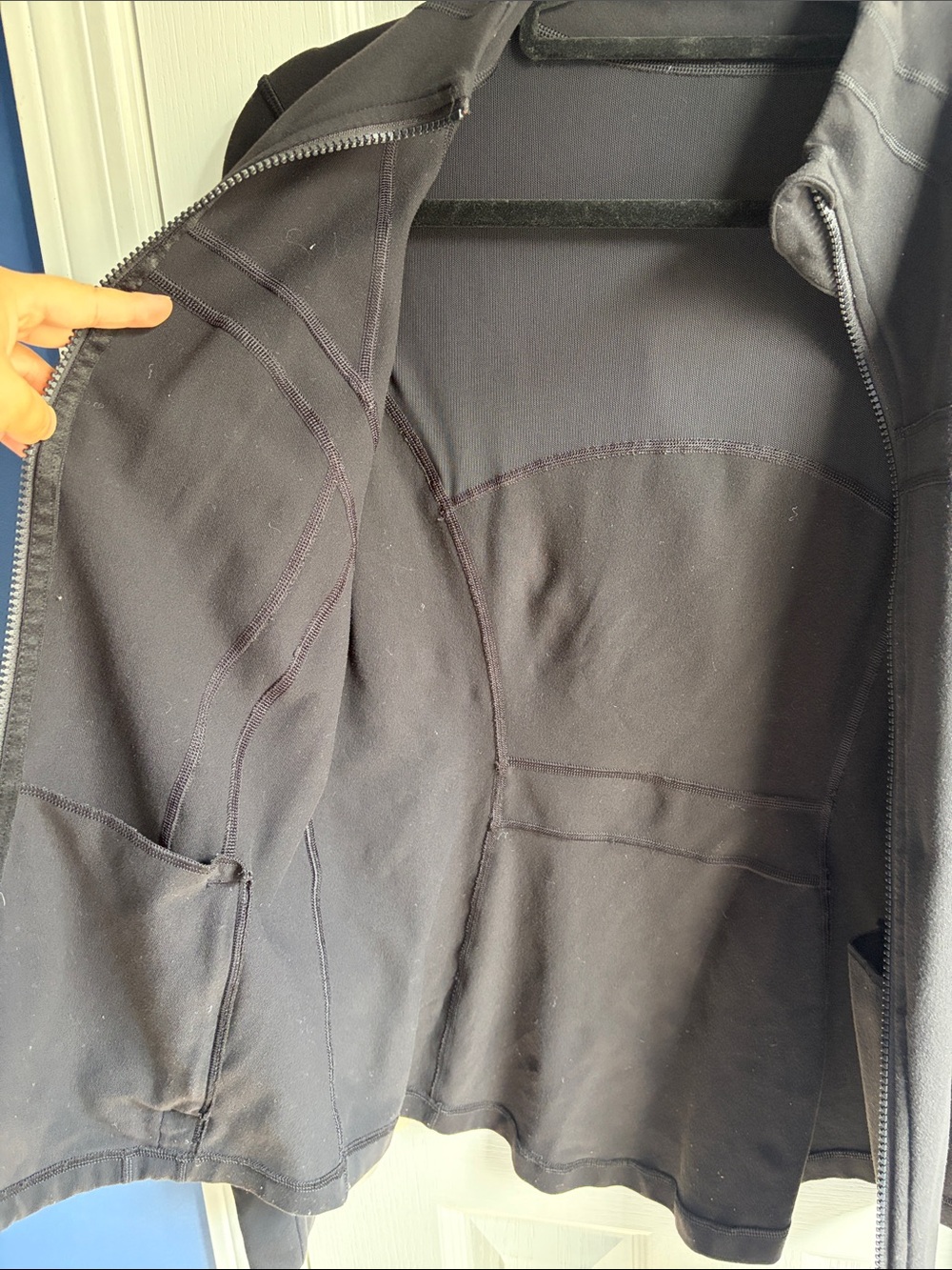 Lululemon Define Jacket Black Full Zip Thumbhole Athletic Activewear Size 12 - Picture 11 of 12